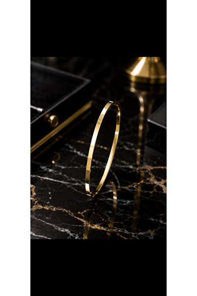 GB Sign Premium Gold İnce Bilezik