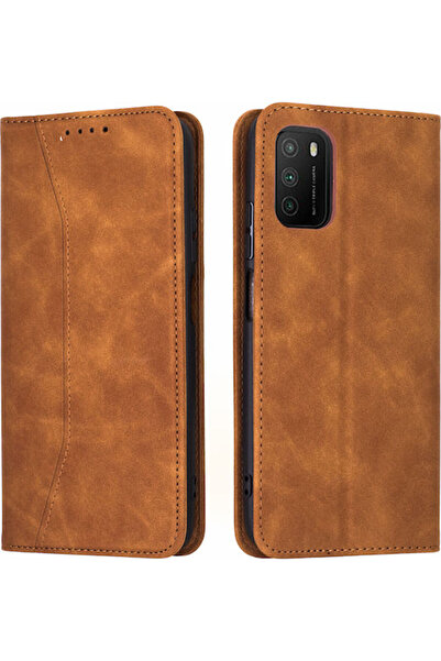 Other Bodycell Πορτοφόλι από συνθετικό δέρμα PU, Καφέ (Poco M3 / Redmi 9T) Κω...