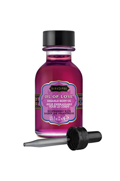 Kamasutra Ulei Comestibil cu Aromă de Zmeură pentru Cuplu – 22 ml
