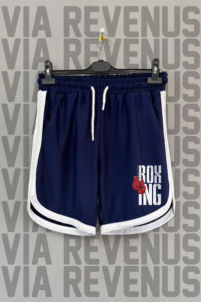 Vordevia Bokserske šortseve za trening u retro stilu, unisex, sa printom