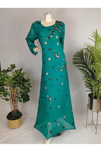ASIAN Ghnaa Jalabiya Elegant Women's Jalabiya Made from Soft Chiffon Fabric