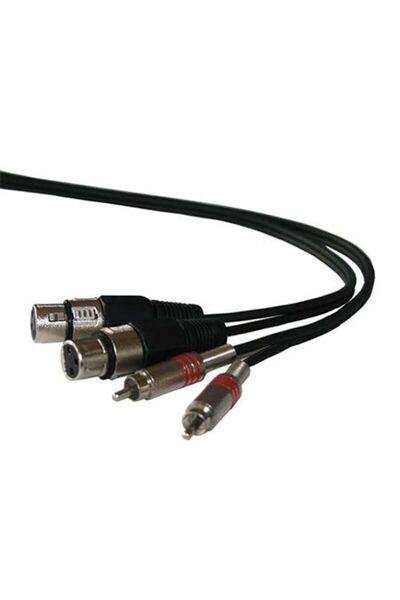 Ibiza Sound Cablu 2 RCA tată la 2 XLR mamă 1,5 m