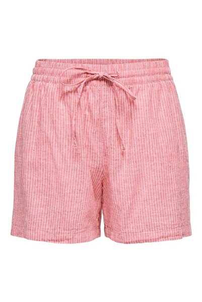 JDY Only Striped Linen Cotton Short Shorts 15348169