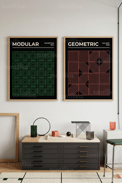 Tontilika Σετ ζωγραφικής Modular Geometry με 2 ξύλινα πλαίσια
