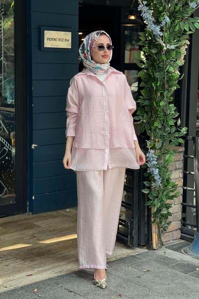 Ceremony Pantolonlu Takım 26Y967 Pembe