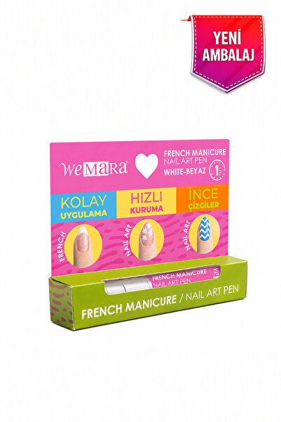WeMara FRENCH MANIKUR KALEMI BEYAZ