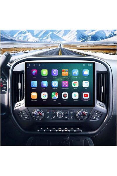 Carplayer GMC Sierra,chevrolet silverdo android screen 13 inch model 2015-202...