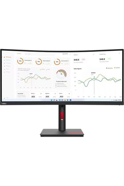 LENOVO ThinkVision T32h-30, 31.5 inch, 2560x1440, 4ms, Negru