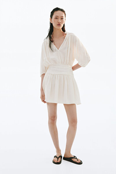 H&M Drapeli Tunik Elbise