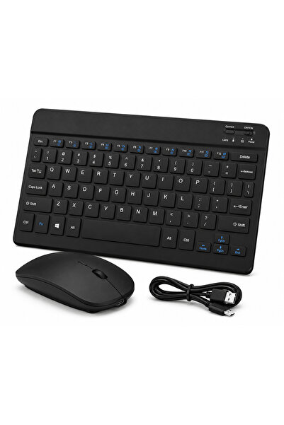 GudeX Bluetooth Kablosuz Klavye ve Mouse Seti Şarjlı iOS Android Windows Uyumlu