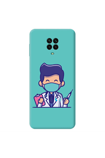Other Xiaomi Redmi Note 9 Pro Specialist Doctor Turquoise Colored Silicone TP...
