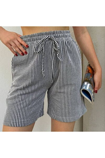 BERRU PAZARLAMA Waterway Short Navy Blue Striped