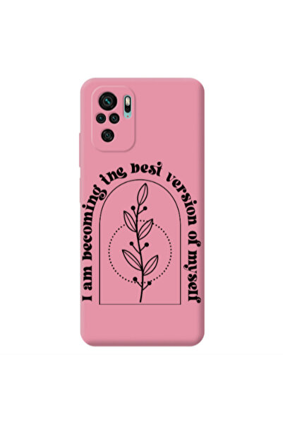 Other Xiaomi Redmi Note 10S I am Becoming Pink Colored Silicone TPU Θήκη
