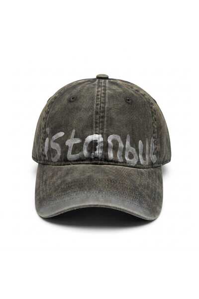 Aware Time Unisex Özle Washed Denim Cap Hat