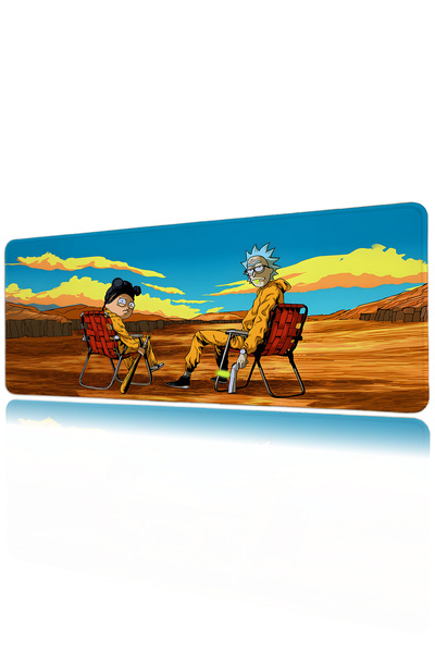Halura Rick And Morty 40x90 Desenli Dijital Baskılı Oyuncu Mousepad XXL Kayma...