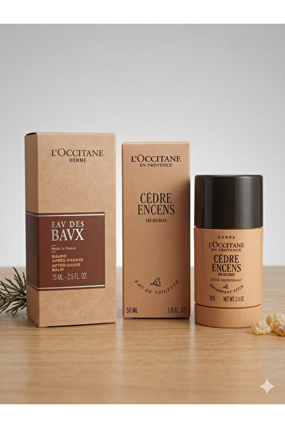 L'Occitane Cèdre Encens BAVX 3'lü Erkek Bakım Seti