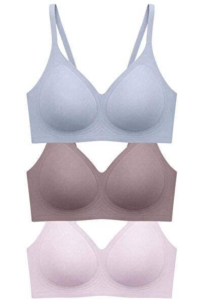 Cottonhill Seamless Bra - Aurea | Lazer Kesim Dikişsiz Kontur Detaylı Balensi...