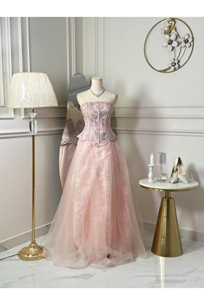 vanus fashion 7340-فستان سهره طويل