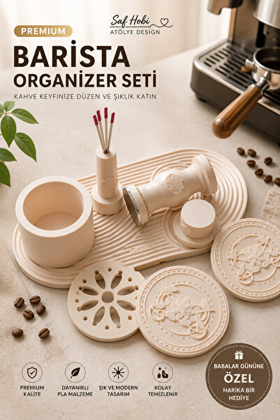 SAF HOBİ ATÖLYE DESİGN Premium Barista Organizer Set – Add Order and Elegance...