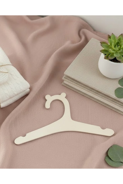 ih ihra Set of 12 Wooden Baby Clothes Hangers - Children's Hangers for Wardrobe