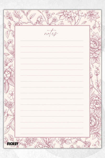Ficksy A5 Notepad Lined Notebook - 50 Sheets - Memopad - Notepad - Notepad - ...