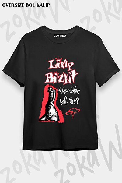 ZOKAWEAR Μπλουζάκι Unisex Loose Fit με στάμπα Limp Bizkit v16