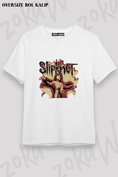 ZOKAWEAR Μπλουζάκι Unisex Loose Fit με στάμπα Slipknot v35