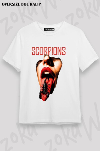 ZOKAWEAR Μπλουζάκι Unisex Loose Fit με στάμπα Scorpions v1