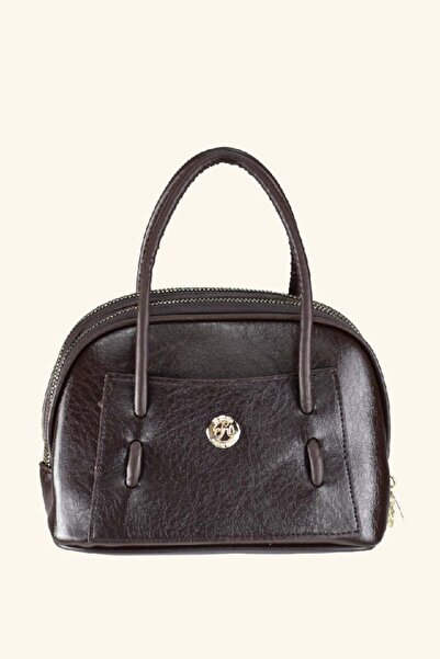 birizmoda Geantă crossbody de damă, lungime medie - Maro Bitter