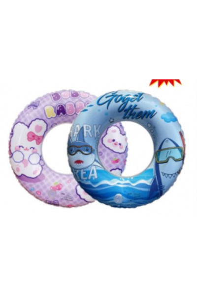 Belinda Toys AYICIK VE KÖPEK BALIĞI DESENLİ SİMİT 45CM