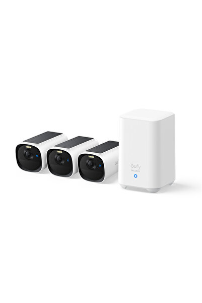 eufy eufyCam E40 2K Ηλιακό Κιτ Ασφαλείας με HomeBase 2 και 3 Κάμερες