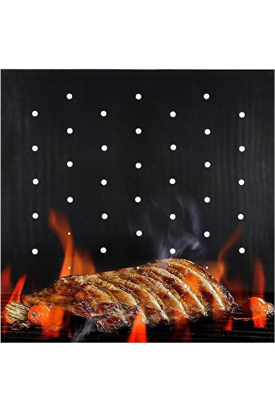 Arabest BBQ Grill Mat, Upgraded Non Stick Model With Holes, Set of 2 Heavy Du...