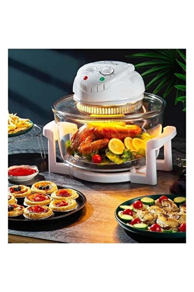 Arabest 12L Glass Air Fryer,Transparent Basket,Large Capacity,Mechanical Rota...