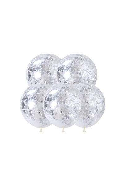 MP Mirific Party Set de 5 baloane transparente cu confetti în formă de stea, ...