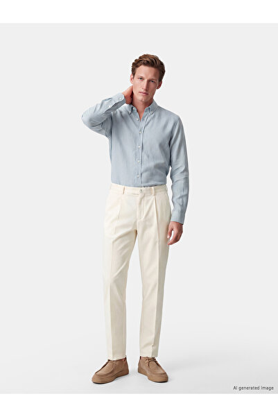 LC Waikiki Regular Fit Gabardine Men's Pleated Trousers