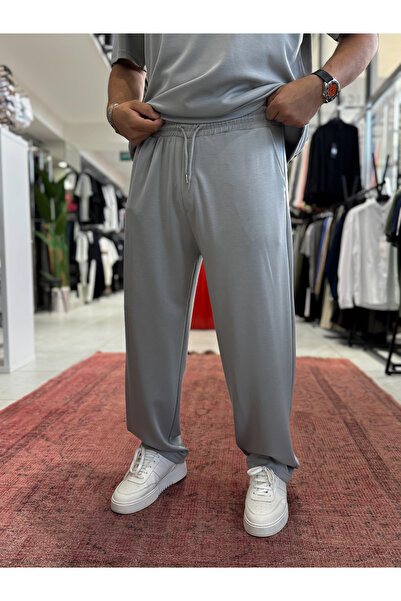 BYBASICMAN Ice Gray Basic Modal Fabric Pipe Leg Sweatpants Rsp
