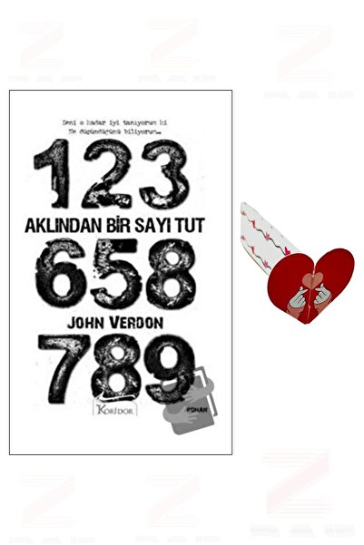 Koridor Yayıncılık John Verdon Aklından Bir Sayı Tut Özel Tasarım Kalp Ayraç ...