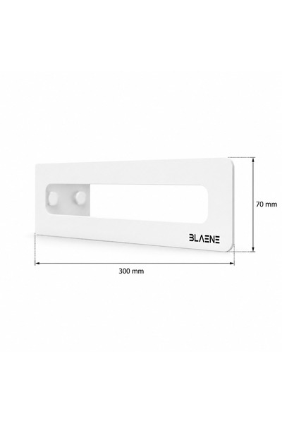 Blaene Stainless Steel No Drilling Mounting Adhesive and Screw Modern Towel Holder Bathroom Hanger Towel Rack Matte White - Bth-003