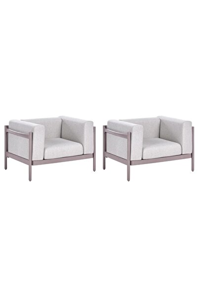 OEM Set de 2 fotolii de grădină Re-Bloom Ferretti, plastic/textil, 98x73x68 c...
