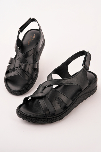 Madam Tarz Vrp-402 Belted Genuine Leather Sandals