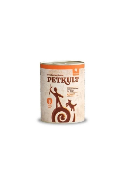 PetKult Adult cu curcan, hrana umeda pentru caini, 400g