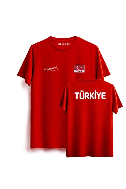 Machetta Turkey Ataturk Signed Special Design T-Shirt Jersey (Metalized Turki...