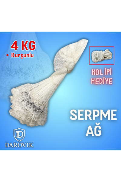 Darovik Serpme Ağ Kurşunlu Balık Ağı