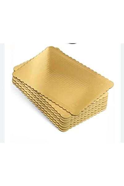 DALKIR GIDA Gold Tissue Thick Cake Base 26X37 cm - 15 Pieces