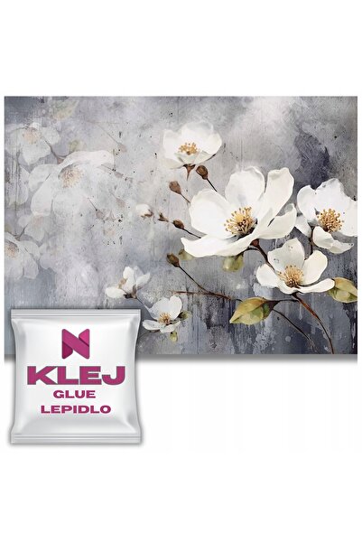 Naklejkomania Fototapet Floral Pentru Sufragerie Tapet Cu Flori De Magnolie A...