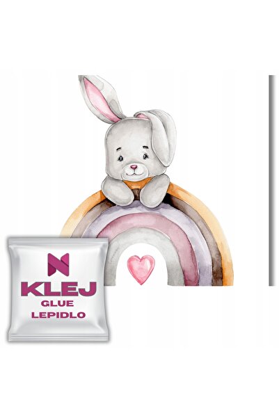 Naklejkomania Fototapet Pentru Copii Iepuri Curcubeu Decoratiune De Perete 26...