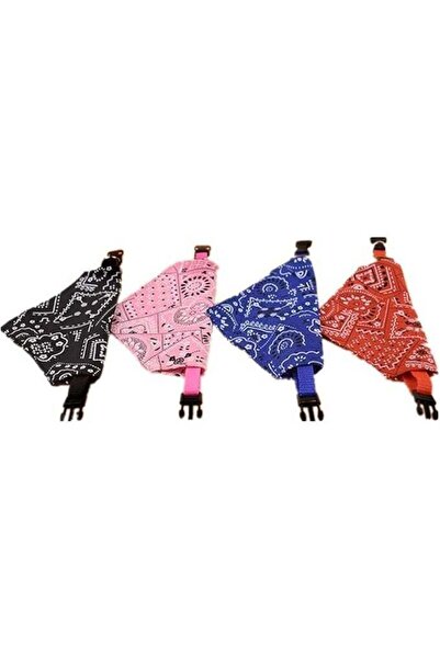 Mirfa Dog's Adjustable & Washable Bandana Triangular Scarf (Pack of 4)