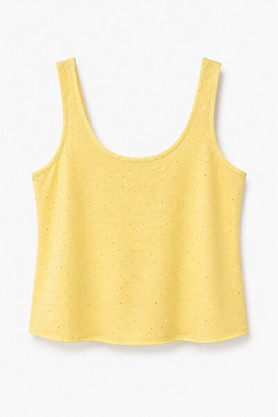 elif teke Lovla Stone-Embellished Blouse Yellow