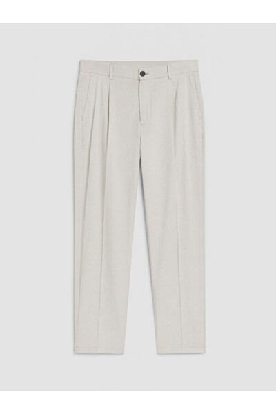 LC Waikiki Rmz Gi̇yi̇m Farkiyla Standard Fit Men's Pleated Gabardine Trousers