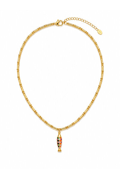 Rossetto Atelier Colorful Fish Stone Necklace